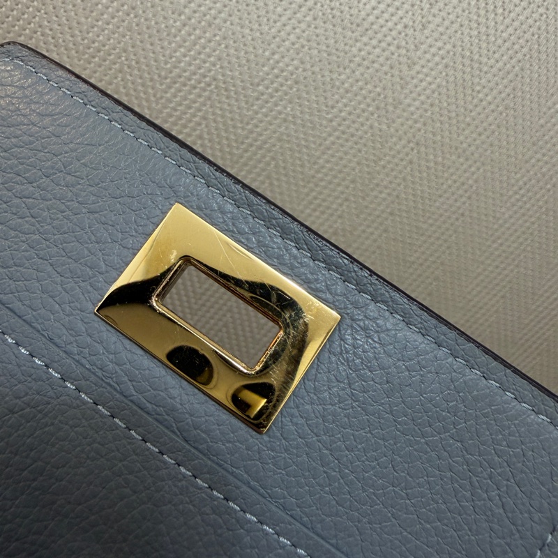 LV 原花奶茶牛皮Victorine on my side金釦三折短夾M82398-12