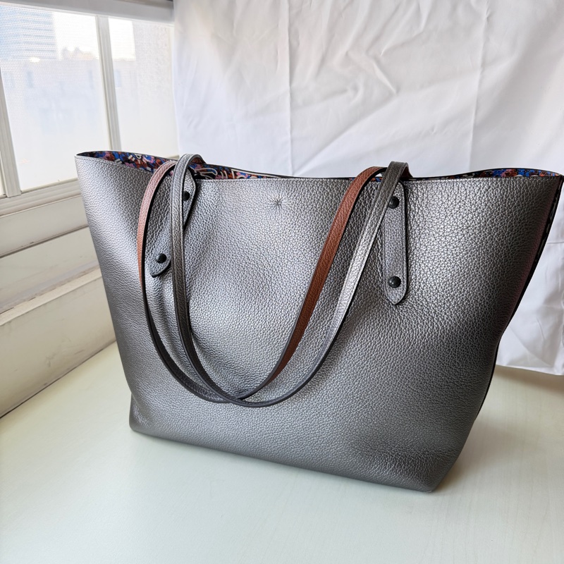 ［全新閒置品］Coach × Keith Haring 限量聯名款愛心壓紋托特包Market Tote-1