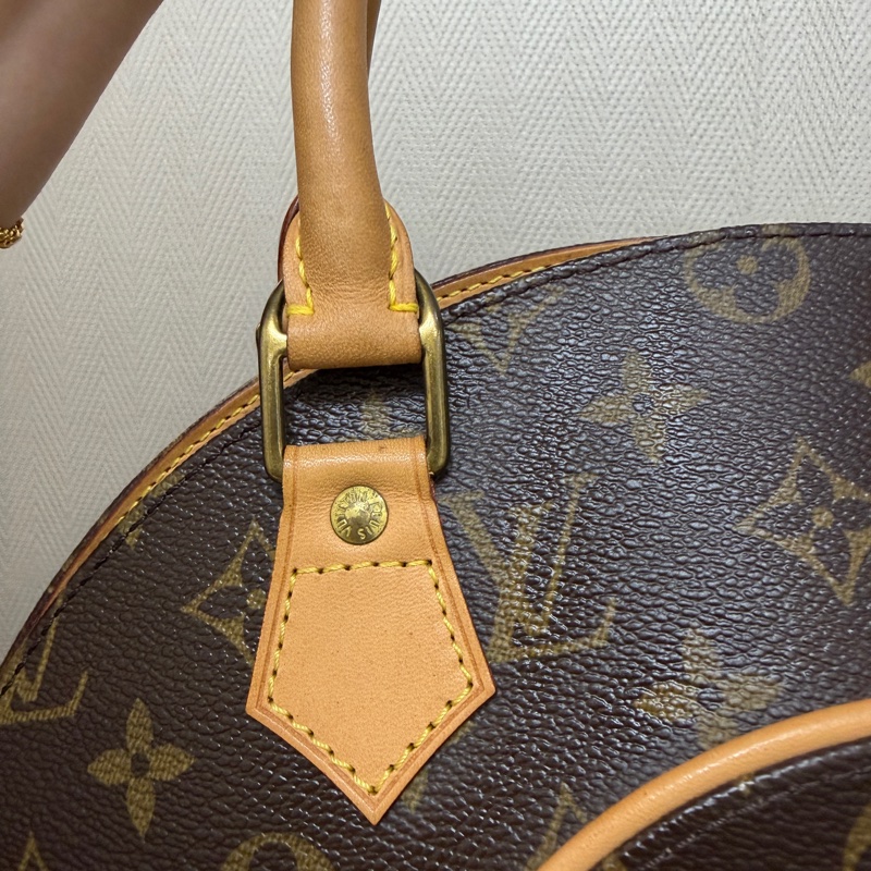 LV 原花金釦Ellipse PM手提貝殼包M51127-1
