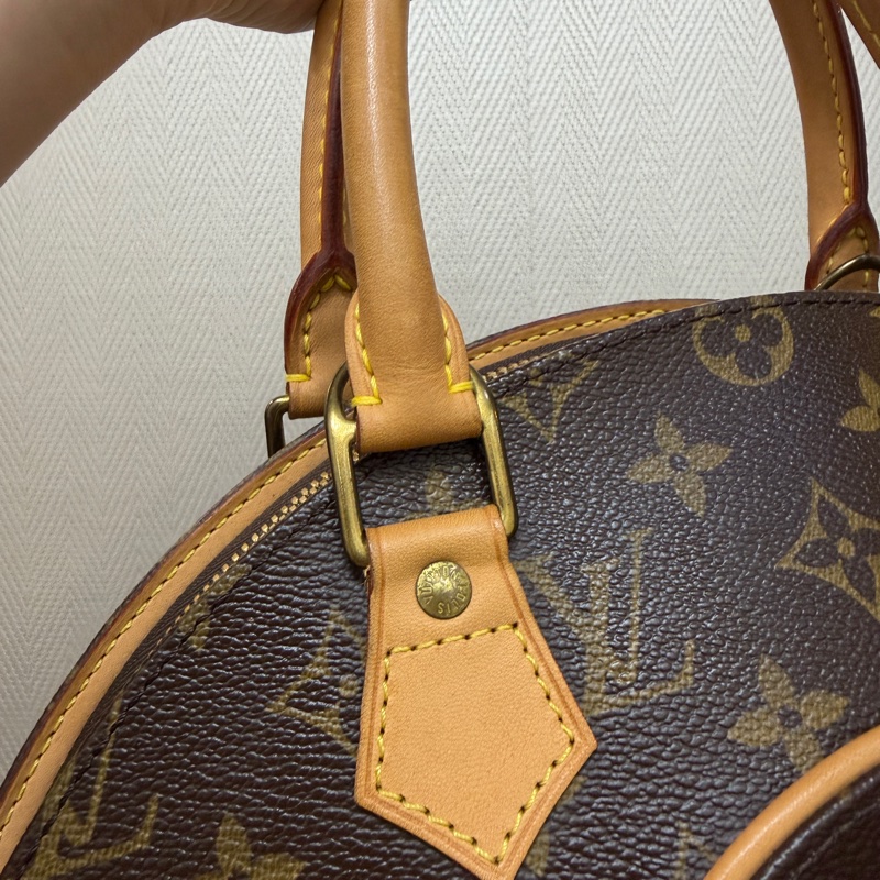 LV 原花金釦Ellipse PM手提貝殼包M51127-15