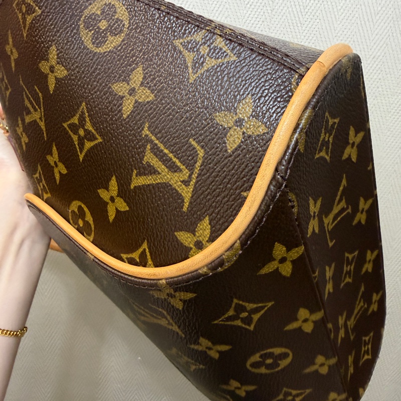 LV 原花金釦Ellipse PM手提貝殼包M51127-23