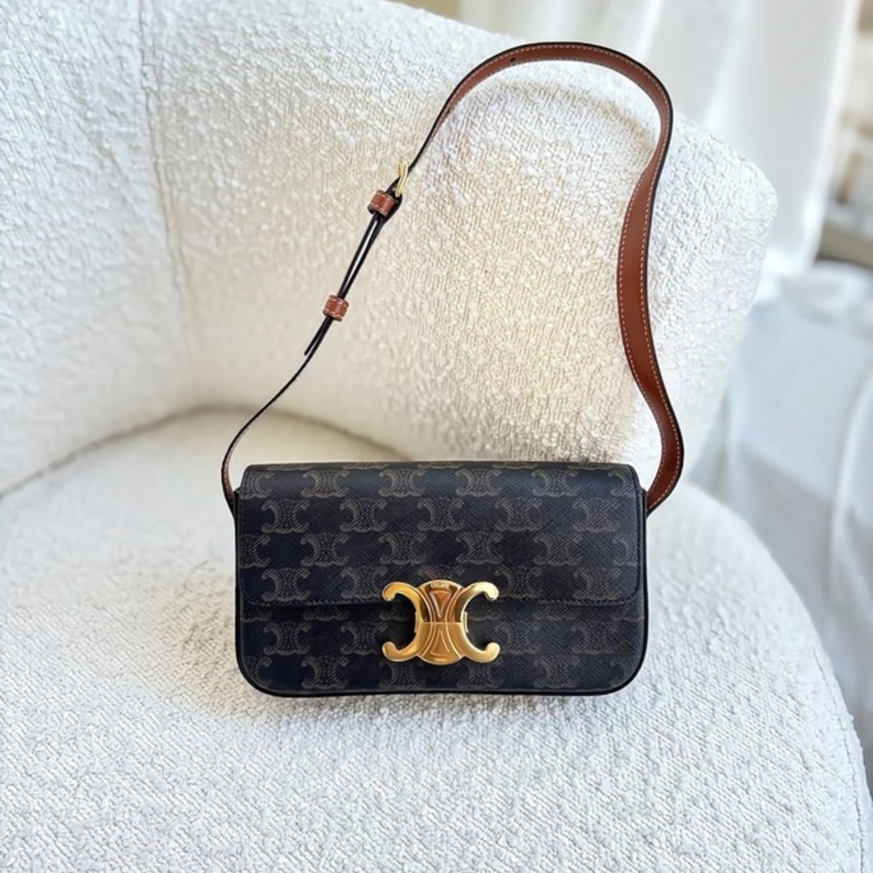 「JL精品代購」98新 celine老花腋下包-0