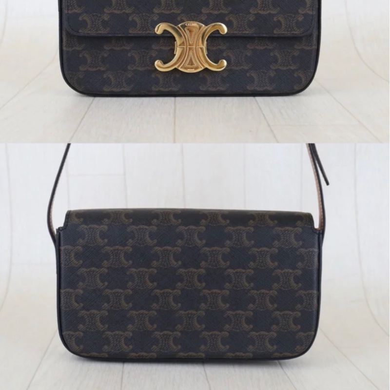 「JL精品代購」98新 celine老花腋下包-3