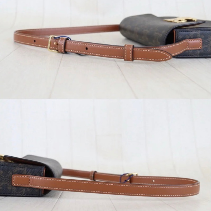 「JL精品代購」98新 celine老花腋下包-7