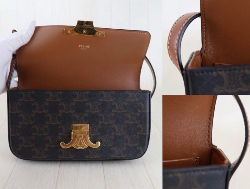 「JL精品代購」98新 celine老花腋下包-9
