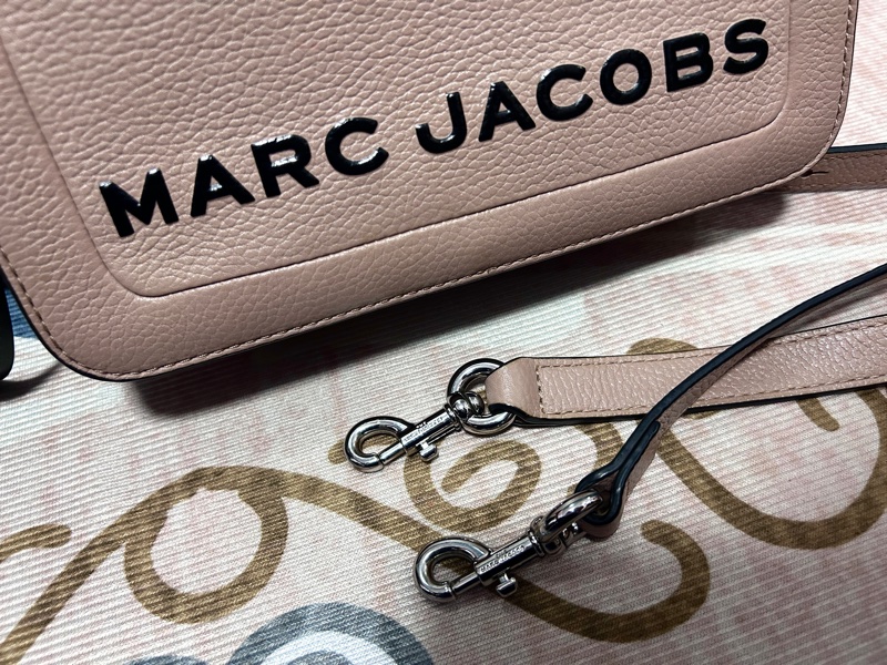 【二手正品】Marc Jacobs The Box 20 經典荔枝紋餐盒包 (裸粉色)-2