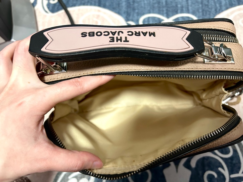 【二手正品】Marc Jacobs The Box 20 經典荔枝紋餐盒包 (裸粉色)-14