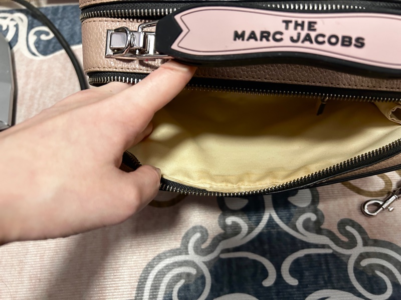 【二手正品】Marc Jacobs The Box 20 經典荔枝紋餐盒包 (裸粉色)-17