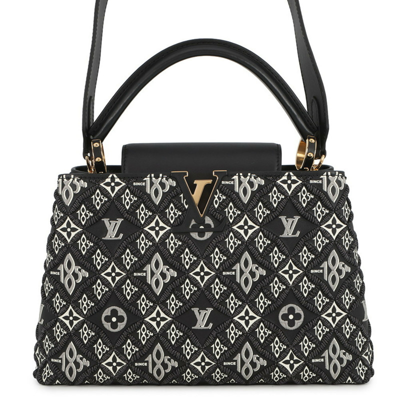 路易威登（Louis Vuitton）Capucines MM M57358 手袋，黑色，小牛皮材質，始於1854年。-0