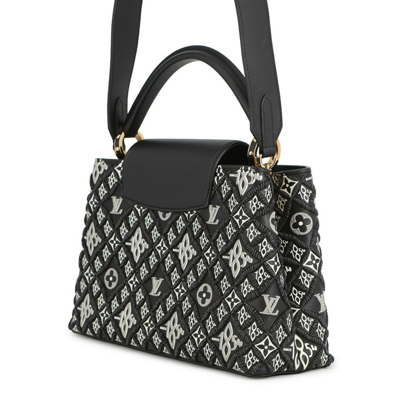 路易威登（Louis Vuitton）Capucines MM M57358 手袋，黑色，小牛皮材質，始於1854年。-1