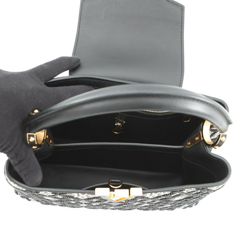 路易威登（Louis Vuitton）Capucines MM M57358 手袋，黑色，小牛皮材質，始於1854年。-5