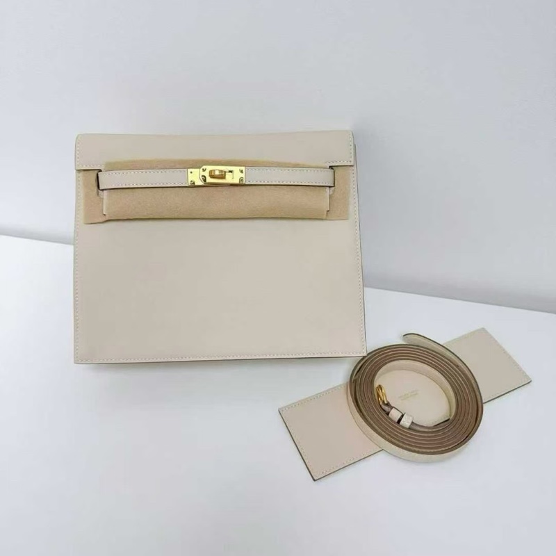 Hermes Kelly danse 🥛奶昔白金扣 cc10 Swift 皮-4