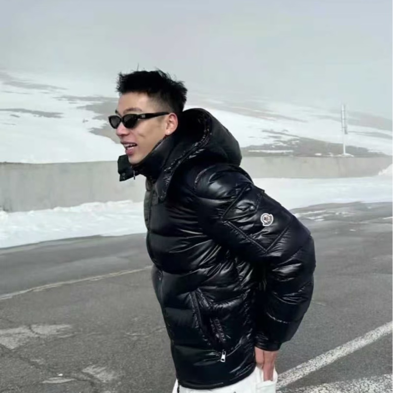 Moncler-男款 Maya 黑色羽絨#3碼-2