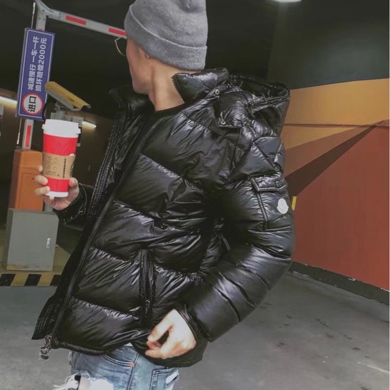 Moncler-男款 Maya 黑色羽絨#3碼-3