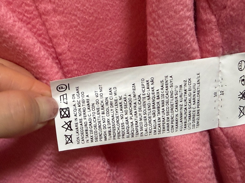 有實穿影片 Max Mara CUCITO A MANO 粉色羊絨大衣100%Cashmere-6