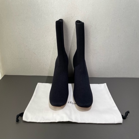 未使用 Celine 黑色 襪靴 高彈力襪子靴 36碼 附件：塵袋