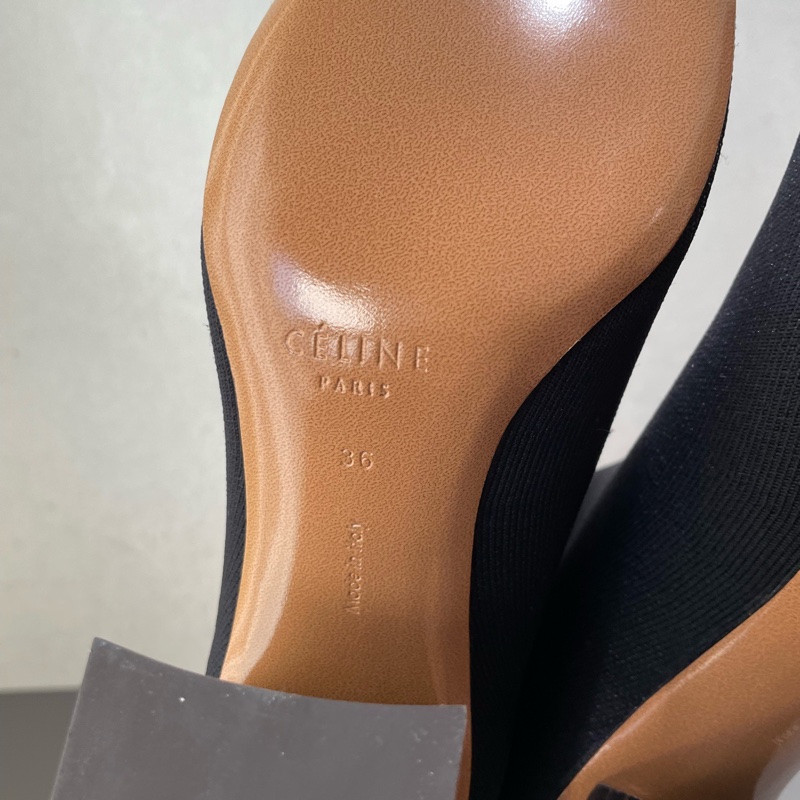 未使用 Celine 黑色 襪靴 高彈力襪子靴 36碼 附件:塵袋-6