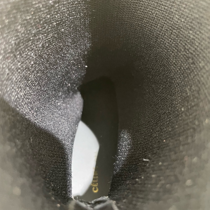 未使用 Celine 黑色 襪靴 高彈力襪子靴 36碼 附件:塵袋-8