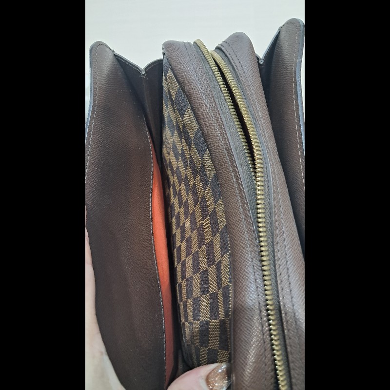 LV棋盤格手提包 男女適用-12