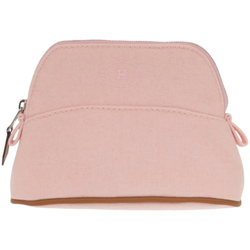 全新未使用愛馬仕 Bolide 迷你 100 週年紀念款棉質玫瑰珍珠手袋 0768HERMES-0