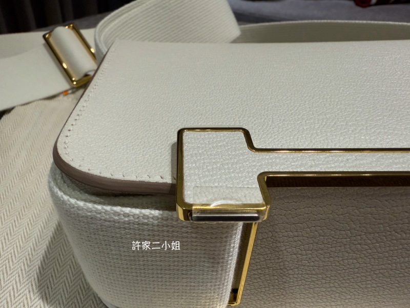 Hermes 98.99新閒置 （2024年1月購入) Geta 蘑菇白金扣山羊皮-6