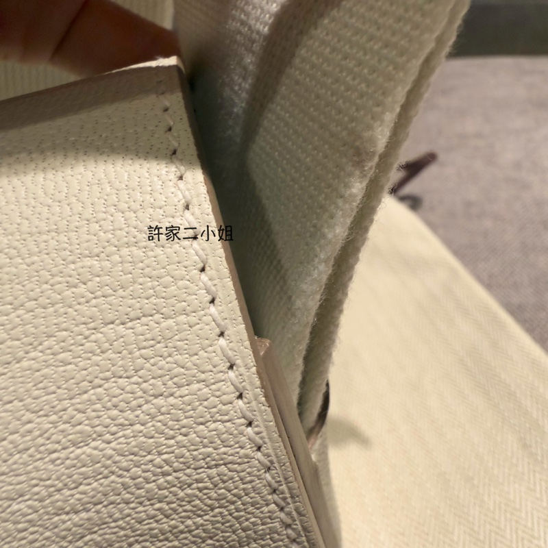 Hermes 98.99新閒置 （2024年1月購入) Geta 蘑菇白金扣山羊皮-14