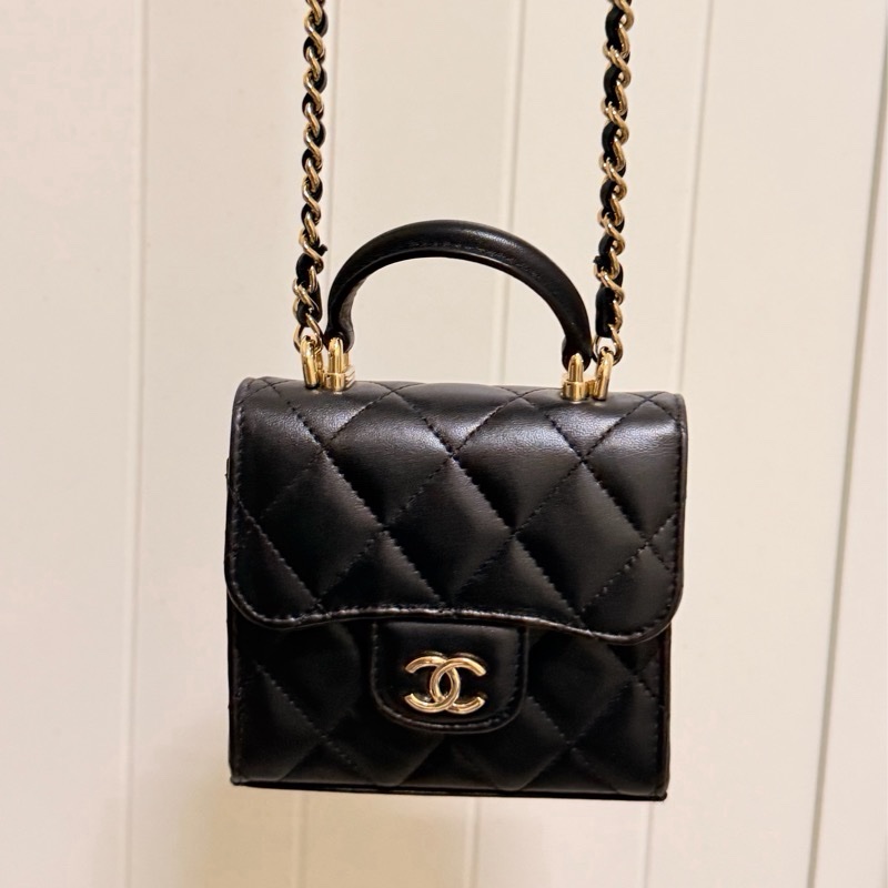 香奈兒手柄mini小廢包-0