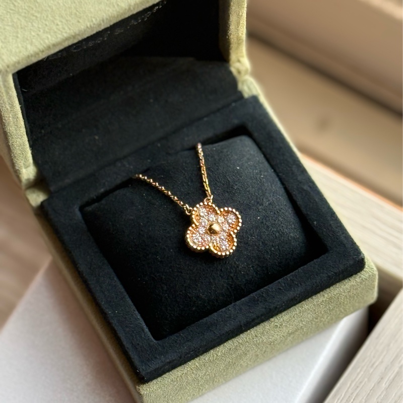 （台灣保卡）vca 滿鑽四葉草項鍊🍀-1