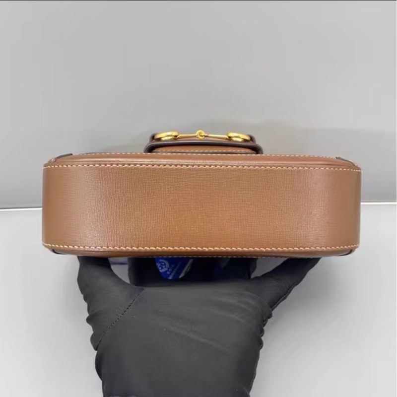 復古時髦感🔔Gucci古馳1955馬銜扣老花Mini馬鞍包單肩斜挎包-11