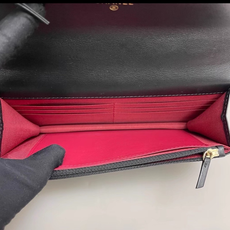 美到心巴上🤤超便宜😍Chanel 香奈兒黑金菱格紋19bag全皮鏈條woc單肩斜挎包-17