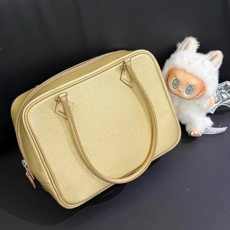 愛馬仕 plume20奧林匹克限量 金色銀扣 山羊皮 框I刻-3