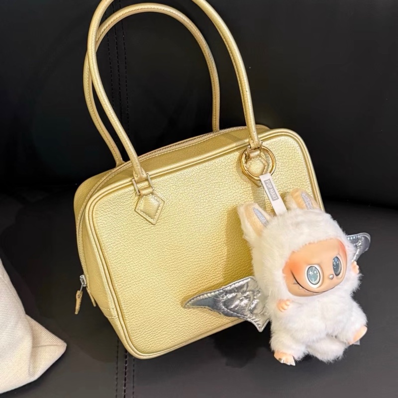 愛馬仕 plume20奧林匹克限量 金色銀扣 山羊皮 框I刻-4