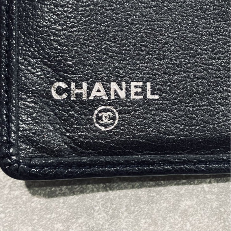 藏品釋出｜真品 CHANEL 香奈兒 黑色 長夾 山茶花 黑色 小牛皮-13