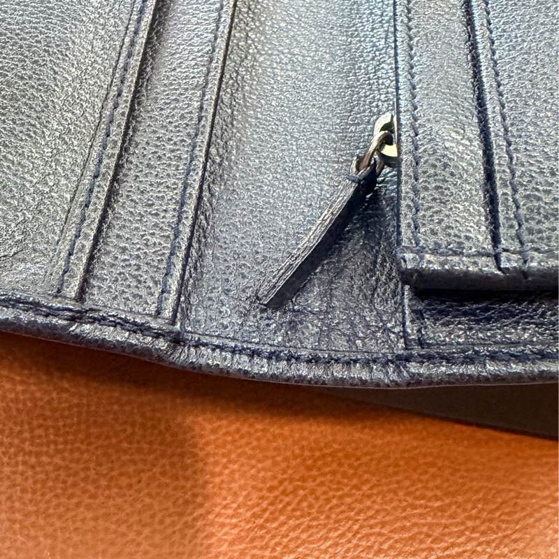 出清特價｜真品 CHANEL 香奈兒 中性款黑色 長夾 山茶花 黑色 小牛皮-7