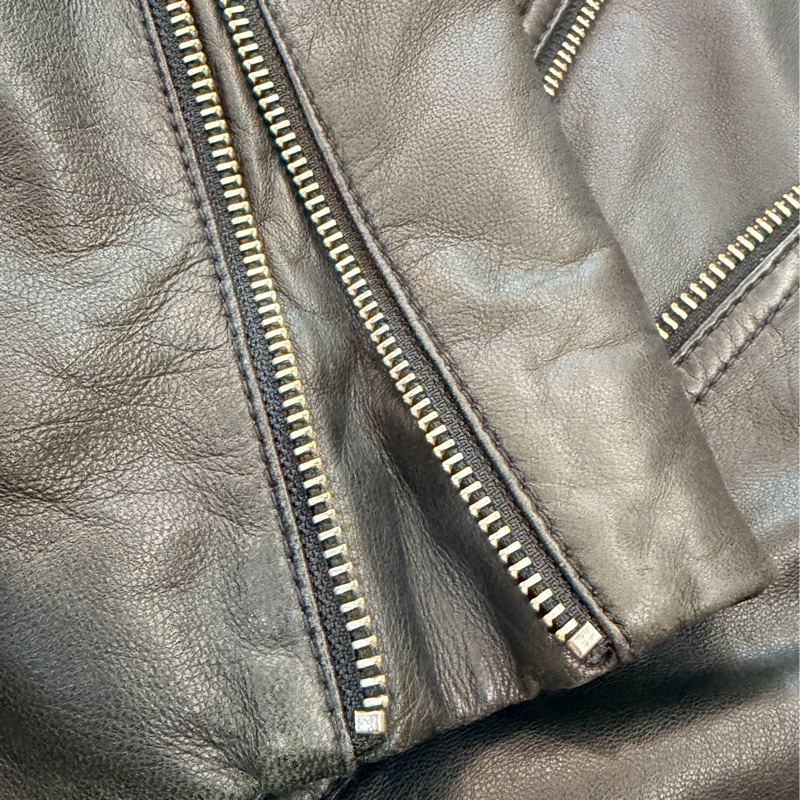 出清特價|真品 ARMANI EXCHANGE 騎士精神 中性 100%柔軟小羊皮 做工細緻-21