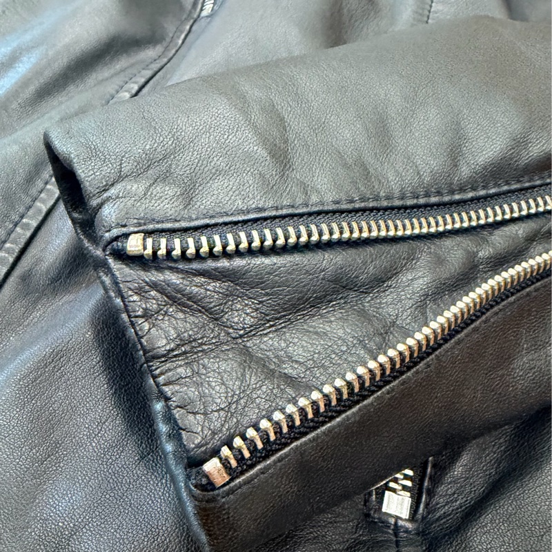 出清特價|真品 ARMANI EXCHANGE 騎士精神 中性 100%柔軟小羊皮 做工細緻-24