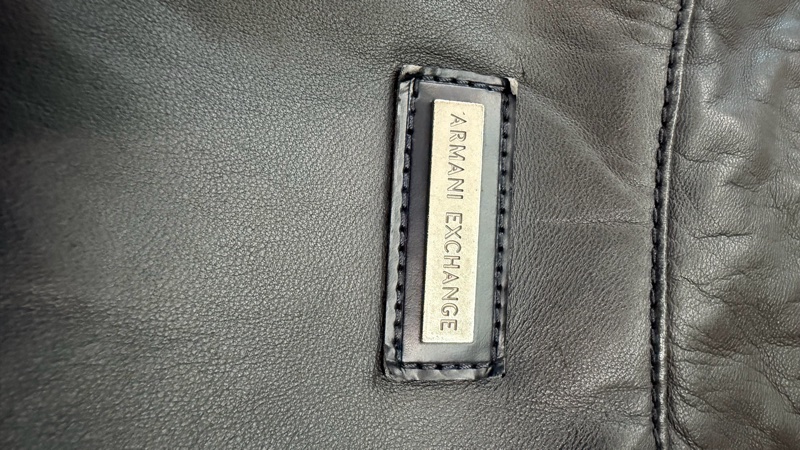 出清特價|真品 ARMANI EXCHANGE 騎士精神 中性 100%柔軟小羊皮 做工細緻-27