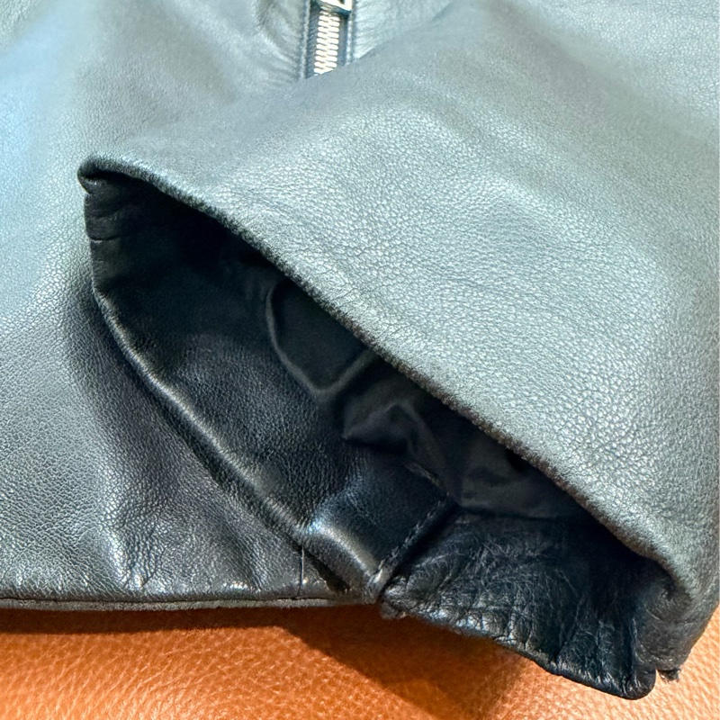 出清特價|真品 ARMANI EXCHANGE 騎士精神 中性 100%柔軟小羊皮 做工細緻-29