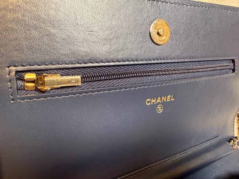Chanel Denim Chain Clutch 香奈兒菱格丹寧/ WOC/蕊片款-14