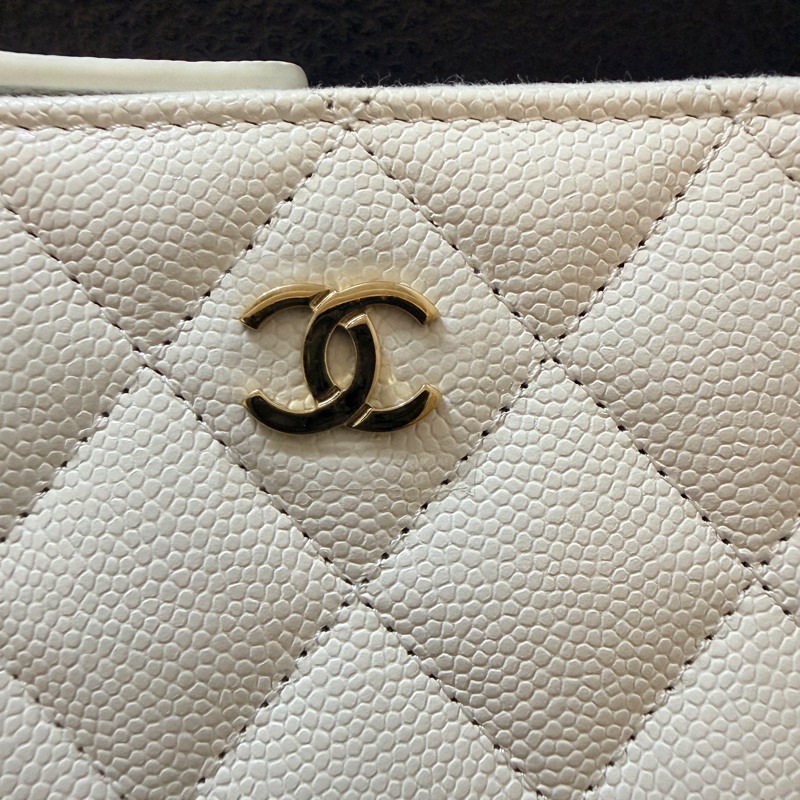 Chanel 🔥爆款🔥很仙~超級仙的白雪公主L短夾 全新全配-2