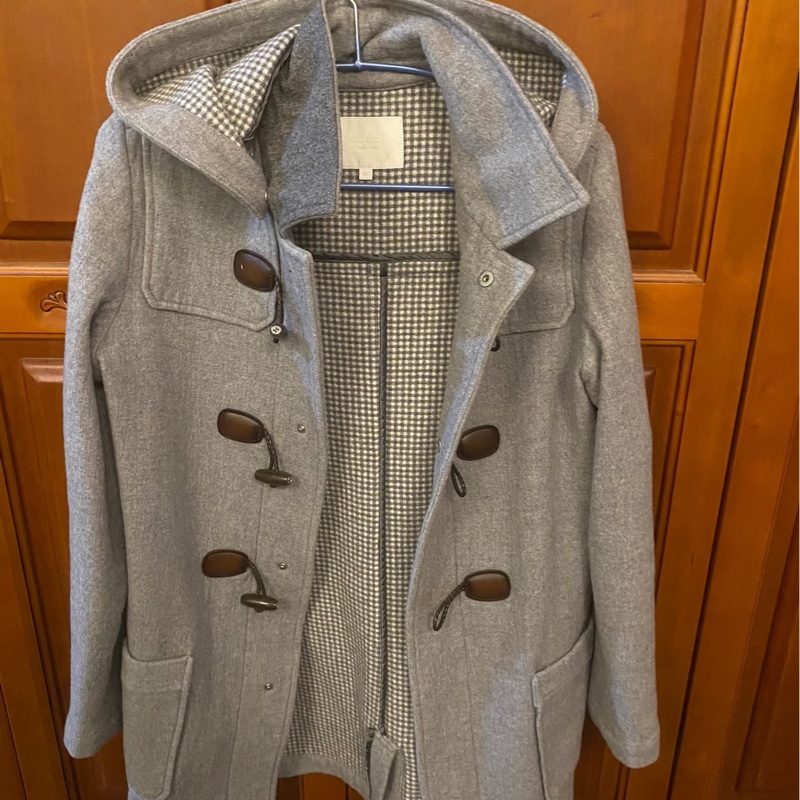 Gucci 灰色羊毛大衣-0