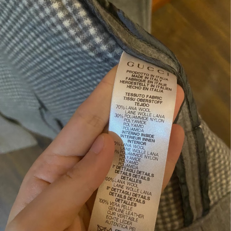 Gucci 灰色羊毛大衣-3