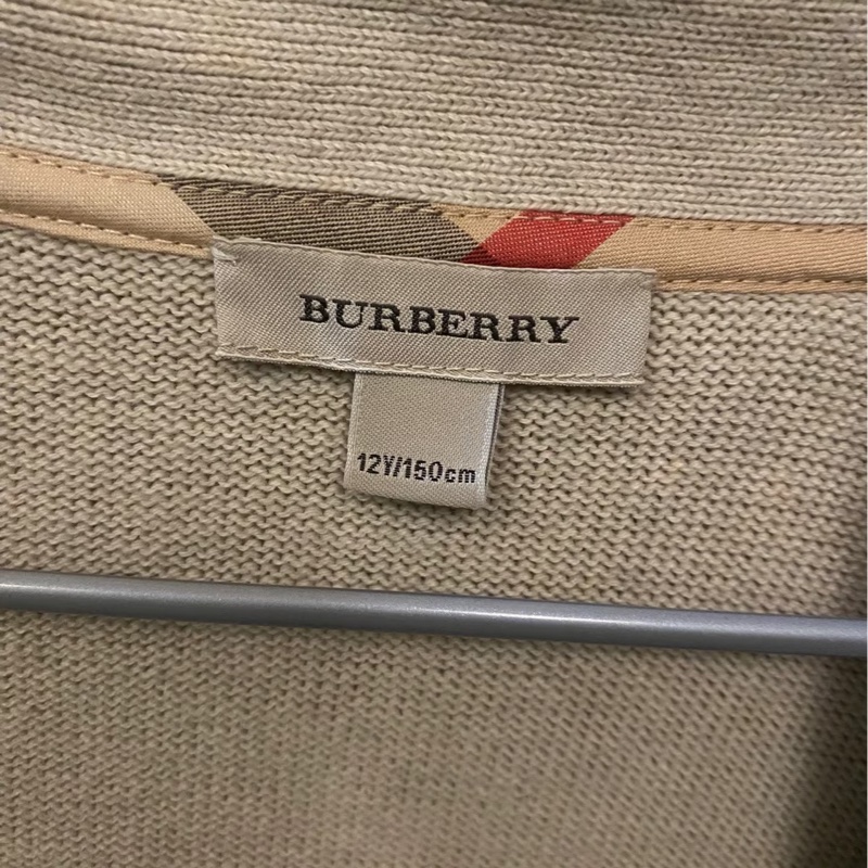 Burberry 巴寶莉 米色針織毛衣外套-1