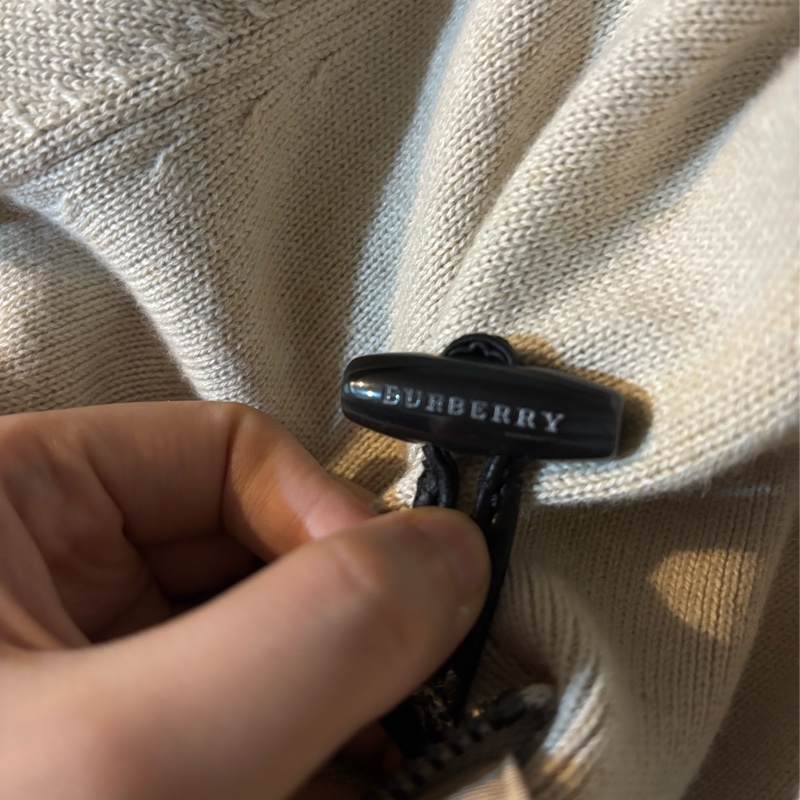 Burberry 巴寶莉 米色針織毛衣外套-8