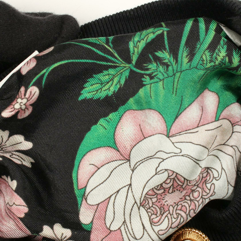 GUCCI 網球長版開襟外套，棉滌混紡，黑綠紅三色，二手，S碼-6