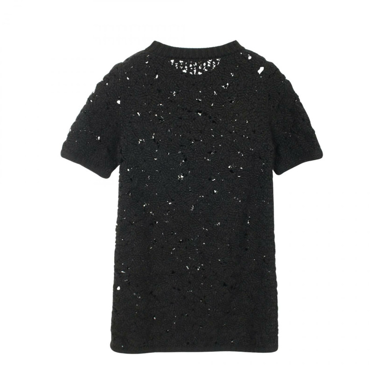 CELINE 針織連身裙，尼龍羊駝毛混紡，黑色，二手女款 S 碼-1