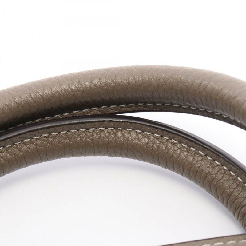 CELINE Luggage Nano Shopper 2Way 單肩手提包 皮革 灰色 二手 女士-5