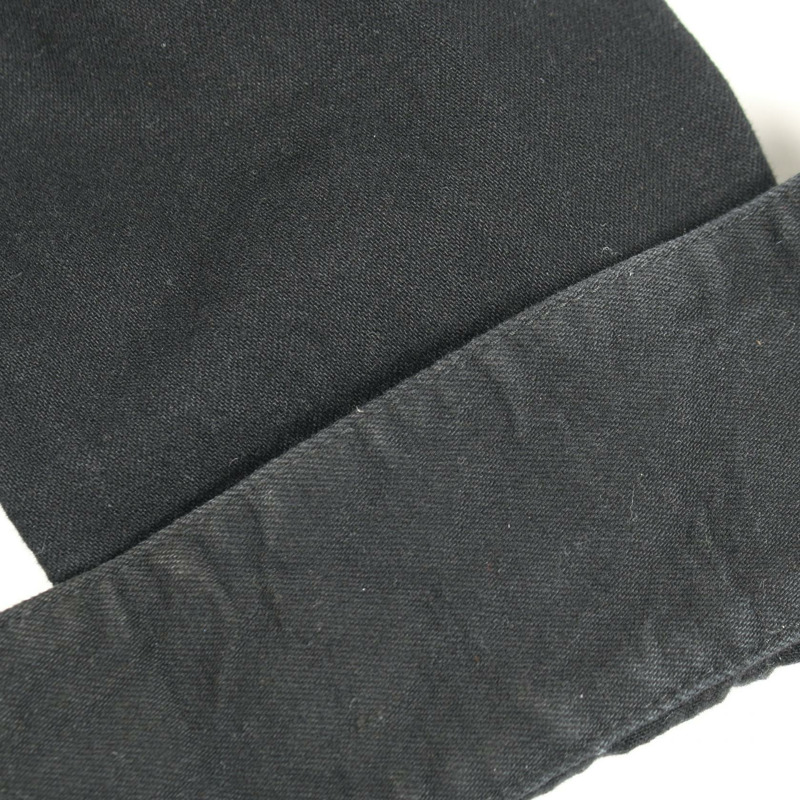 鉻心 (CHROME HEARTS) 臂章十字貼片球形紐扣牛仔襯衫,純棉黑色,二手男款-7