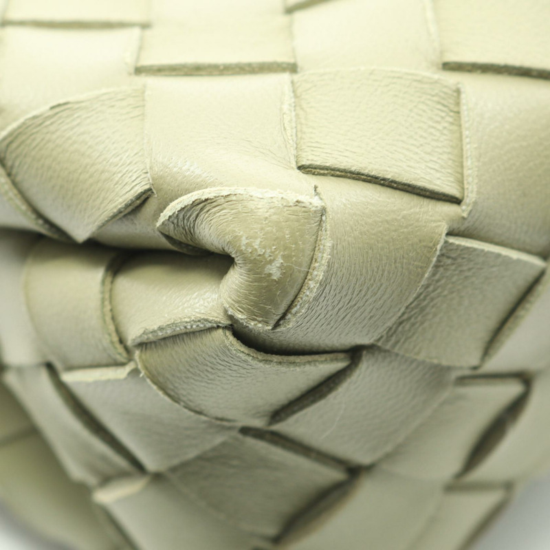 BOTTEGA VENETA Intrecciato 小型相機單肩包 723548 皮革 綠色 二手-4