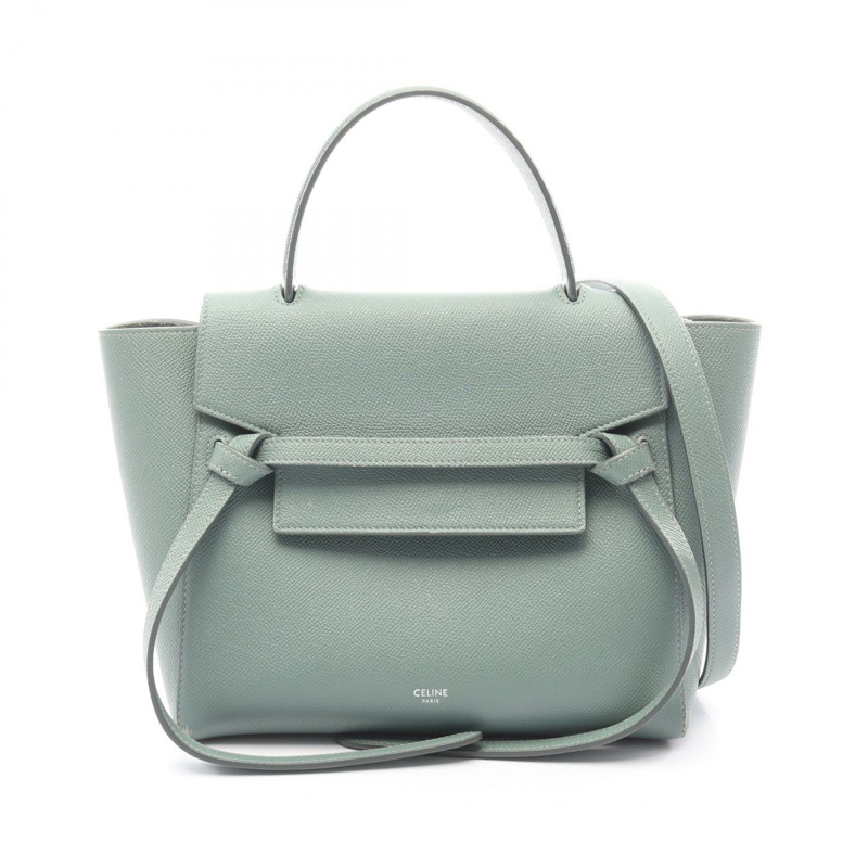 CELINE BELT BAG MICRO 單肩斜背包 手提包 皮革 薄荷綠 二手 女士-0